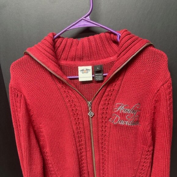 Harley Davidson Knit Sweater Woman's Size L - Picture 1 of 7